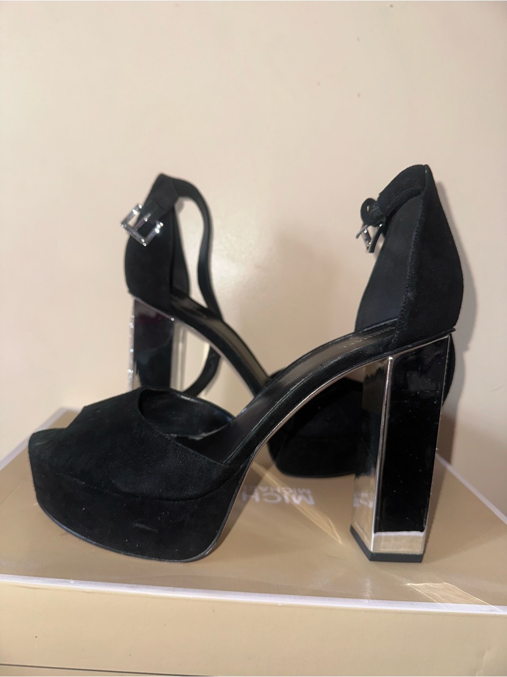 Michael Kors Beige Shoe Box with Brand Label